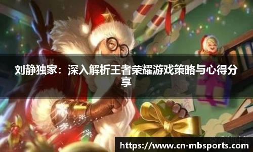 刘静独家：深入解析王者荣耀游戏策略与心得分享
